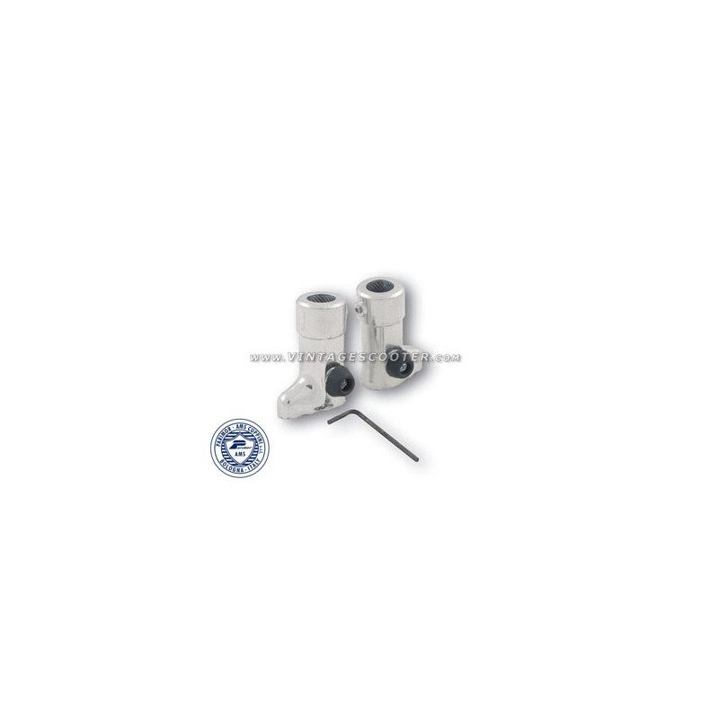 Embouts aluminium ( jeu ) de béquille centrale D,16mm ACMA / N / 150GS / Vespa 50 1°série